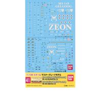 Bandai MG Gunpla 41 Zaku II/Gelgoog Gundam Feuille de décalcomanie 57503