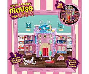 BANDAI - Millie and Friends Mouse in The House - Playset Gran Hotel Stilton Hamper Jouets, Jouets à Collectionner, Jeu imaginatif, pour Les Enfants de 3 à 7 Ans CO07396
