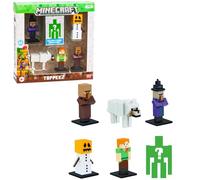 BANDAI - Minecraft - Pack de 6 Figurines à Collectionner - Coffret 6 Petites Figurines Dont 1 mystère - Collection Jeu Vidéo et Film Minecraft - Jouet à partir de 8 Ans - PMM2060