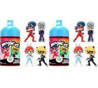 BANDAI - Miraculous Ladybug - Figurines Chibi Color Change Surprise - Mini Poupée Miraculous 10 cm - Figurine Change de Couleur - Personnage Miraculous aléatoire - Jouet Enfant 4 Ans et + - P50461