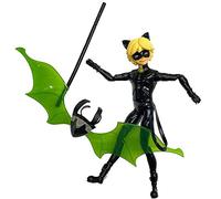 BANDAI - Miraculous Ladybug - Mini-poupée - Chat Noir - Poupée articulée 12 cm et Ses Accessoires - P50403