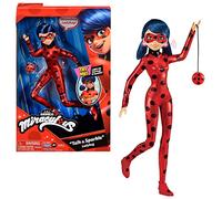 Bandai - Miraculous Ladybug - Poupée Ladybug - Poupée Mannequin 26 cm à Fonctions sonore et Lumineuse - Poupée de Super-héros - P50250