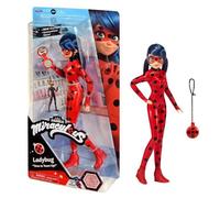 Bandai - Miraculous Ladybug - Poupée Mannequin 26 Cm - Ladybug Avec Son Téléphone - Nouveau Costume Effet Vinyle - P50028