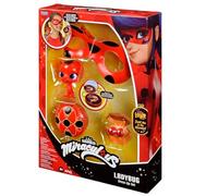 Bandai - Miraculous Ladybug - Set de Transformation - Déguisement Ladybug - Masque Yoyo Miroir Boucles d'oreilles Kwami Tikki - Déguisement Miraculous et accessoires - Jouet Enfant 4 ans et + - P50601