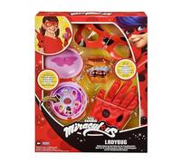 BANDAI - Miraculous Ladybug - Set de Transformation Déguisement Ladybug - Yoyo Téléphone Masque Gants Boucles d'oreilles Lumineuses - Coffret Accessoires Miraculous - Jouet Enfant 4 Ans et + - P50619
