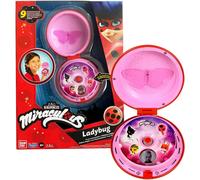 Bandai - Miraculous Ladybug - Téléphone Magique - pour se déguiser/Accessoire de Role Play - Jouet sonore et Lumineux - Parle Allemand - P506293, Dès 4 Ans