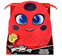 BANDAI - Miraculous - Peluche Tikki à Fonctions - Licence Officielle - Jouet Sonore Kwami Ladybug - Peluche Kwami Coccinelle Tikki Miraculous - Jouet Enfant 4 Ans et + - P50711