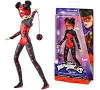 Bandai - Miraculous - Poupée articulée Shadybug - Version Alternative Ladybug Dessin animé Miraculous World Paris - Licence Officielle - Poupée Mannequin 26 cm - Jouet Enfant 4 Ans et + - P50159