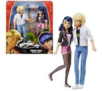 BANDAI - Miraculous - Set de Jouet - Pack 2 Poupées Marinette et Adrien - Crush Pack - Figurines Miraculous 26cm - Figurines pour Enfant Marinette Adrien - Jouet Enfant 4 Ans et + - P50377