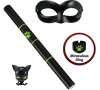 BANDAI - Miraculous Set de transformation - Chat Noir - Accessoire Magique - Bijou Magique - Kwami