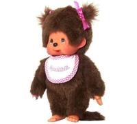 Bandai Monchhichi Fille Rose & Blanc 20cm