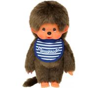 Monchhichi - Garçon Bavoir Marinière 20 cm marron TU
