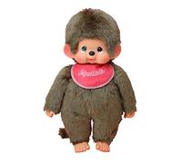 Bandai - Monchhichi - Peluche - Garçon Bavoir Rouge 45 cm - 25541