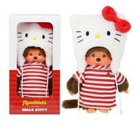 Peluche Monchhichi Hello Kitty BANDAI Douce peluche