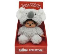 Bandai - Monchhichi - Peluche Monchhichi Koala - Peluche iconique des années 80 - Peluche toute douce 20 cm pour enfants et adultes - SE220954