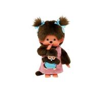 Bandai Peluche Monchhichi Maman & Bébé - 20 cm - Multicolore G