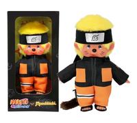 BANDAI - Monchhichi - Peluche Monchhichi Naruto Shippuden- Peluche Iconique des années 80 - Peluche Toute Douce 20 cm pour Enfants et Adultes - SE241088