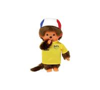Bandai - Monchhichi - Peluche Monchhichi Tour de France - Peluche Iconique des années 80 - Peluche Toute Douce 20 cm pour Enfants et Adultes - SE242139