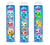 Bandai Pack de 3 figurines Littlest PetShop Tube de 3 Pets Modèle aléatoire Multicolore
