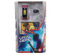 Bandai Namco Digimon Vital Hero Montre numérique interactive pour animal domestique Rouge