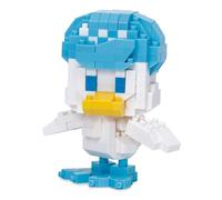 Bandai - Nanoblock - Coiffeton (Quaxly) - Pokémon - Mini Figurine en Briques Pokemon - Kit Construction Figurine Pokémon Coiffeton en Pixel - Jouet Enfant 12 Ans et + Ado Adultes - NBPM03