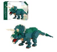 Bandai - Nanoblock - Figurine Dinosaure - Triceratops Deluxe - Figurine en Briques 930 pcs - Jeu de Construction Montage Maquette - Kit Construction Jouet Enfant 12 Ans et + Ado Adultes - NBC033