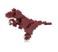 Bandai - Nanoblock - Figurine Dinosaure - Tyrannosaure - Mini-Figurine en Briques 170 pcs - Jeu de Construction Montage Maquette T-Rex - Kit Construction Jouet Enfant 12 Ans et + Ado Adultes - NBC111