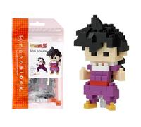 Bandai - Nanoblock - Figurine Dragon Ball Z - Son Gohan - Mini Figurine en Briques 110 pièces - Jeu de Construction Figurine Maquette - Kit Construction Jouet Enfant 12 Ans et + Ado Adultes - NBDB008