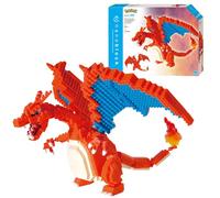 Bandai - Nanoblock - Figurine Pokémon - Dracaufeu (Charizard) - Figurine en Briques 860 pièces - Jeu de Construction Montage Maquette - Kit Construction Jouet Enfant 12 Ans et + Ado Adultes - NBPM80