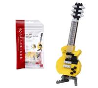 Nanoblock Kit de construction Guitare électrique jaune NBC347 – Mini figurine en briques