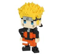 Bandai - Nanoblock Naruto Uzumaki - Mini Figurine en Briques - Jeu de Construction Montage Maquette - Kit Construction Figurine Naruto Manga Pixel - Jouet Enfant 12 Ans et + Ado Adultes - NBCC134