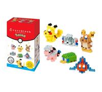 Bandai - Nanoblock - Pack Mini-Figurines Pokémon type Électrique - Coffret de 6 Figurines Pokémon à Assembler en Briques - Jeu de construction Maquette - Jouet Enfant 12 ans et + Ado Adultes - NBPM08B