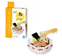 Bandai - nanoblock - Ramen - Gastronomie japonaise NBC392 - Multicolore, construit un délicieux bol de ramen avec microblocs, une pièce optimale pour les fans du Japon, l'anime et la nourriture kawaii
