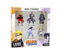 BANDAI - Naruto Shippuden - Pack 6 Mini-Figurines Dont 1 Rare cachée - Collection Figurines Naruto - Coffret de 6 Inclus 1 Personnage Shinobi aléatoire Surprise - Jouet Enfant 4 Ans et + - PMN2060
