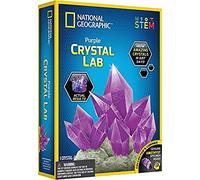 Bandai - National Geographic - Kit de Cristal à Faire Pousser - Cristal Violet - Jeu Scientifique et éducatif - STEM - JM80558M