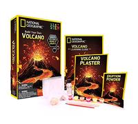Bandai - National Geographic - Kit découverte - Volcan à fabriquer et faire entrer en éruption - 2 roches volcaniques incluses - Jeu scientifique et éducatif - STEM - JM00602