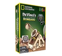 Bandai - National Geographic - Les inventions De Vinci - kit pour construire une bombarde en bois sans outil - Jeu scientifique et éducatif - STEM - JM02495