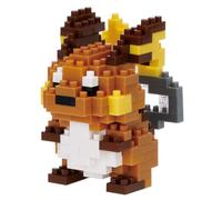 Bandai NBPM105 Nanoblock Raichu, Micro Blocs de Construction, kit 3D détaillé et réaliste, idéal pour Les Cadeaux Pokémon