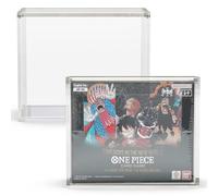 Bandai One Piece - Boîte de présentation en Acrylique pour Booster JCC - Version Anglaise, Protection UV, empilable, Anti-poussière - Protection d'écran pour boîtes de Jeux de Cartes à Collectionner