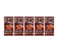 Bandai Jeu de cartes One Piece Paramount War OP-02 Lot de 5 boosters TCG Japon