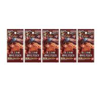 BANDAI ONE PIECE Jeu De Cartes Paramount War OP-02 Booster 5 Pack SET TCG JAPON