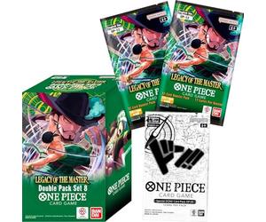 BANDAI One Piece TCG : Legacy of The Master Lot de 2 Paquets de 2 Paquets de vol. 08 (DP-08)
