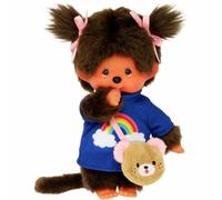 Bandai - Peluche Monchhichi kawai bandouliere - 20 cm