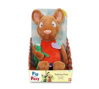 BANDAI Pip and Posy Grenouille parlante en peluche, grande peluche parlante avec sons, excellente peluche avec phrases de l'émission télévisée