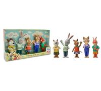 BANDAI Pip and Posy Lot de 5 Figurines - 5 Figurines de 10 cm (Pip, Posy, Zac, Frankie et Jamila) - Cadeau de Jeu Parfait pour garçons et Filles à partir de 3 Ans