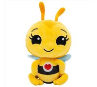 BANDAI Plim Plim - Doudou Abeille DX PL85016-30 cm - Interactif avec Musique, Phrases et Ailes Crunchy, Fun sensoriel et éducatif pour Enfants