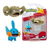 Bandai - Pokémon Battle Figure Pack - Ensemble 2pcs Figurines 5cm - Gobou + Racaillou