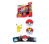 Ceinture Clip 'N' Go - Pokémon - 1 ceinture, 1 Poké Ball, 1 Repeat Ball et 1 figurine 5 cm Pikachu G