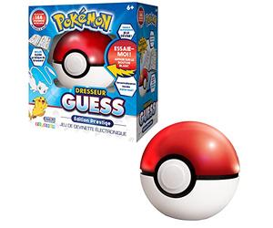 BANDAI - Pokémon - Dresseur Guess Prestige - Jeu électronique en Forme de Poké Ball - Jeu interactif, sans écran, à Reconnaissance vocale sur l'univers des Pokémon - Parle français - ZZ21118