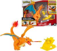 Bandai Pokémon Figurine Dracaufeu Deluxe 15 Cm + Figurine Pikachu 5cm